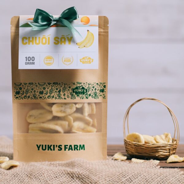 [YUKI'S FARM] Chuối Sấy (Túi Zip 100gr)